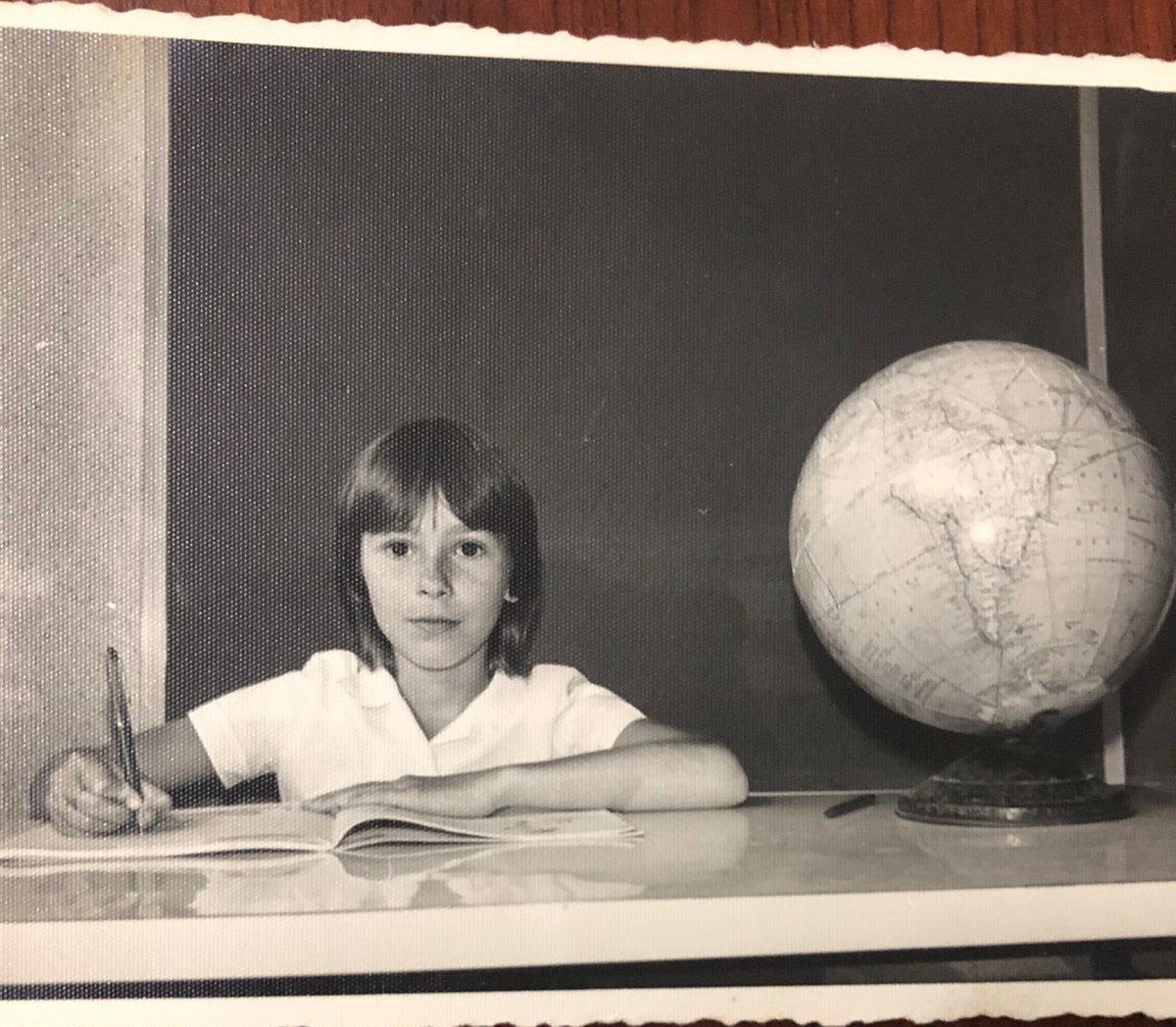 Wanda em 1972 na escola pública